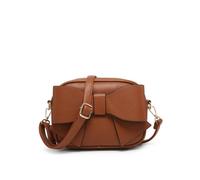 Big Bow Tie On The Front Cross Body Bag JFY Brown One Size