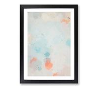 Big Box Art A Breath of Colour in Abstract Framed Wall Art Picture Print Ready to Hang, Black A2 (62 x 45 cm)