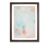 Big Box Art A Breath of Colour in Abstract Framed Wall Art Picture Print Ready to Hang, Walnut A2 (62 x 45 cm)