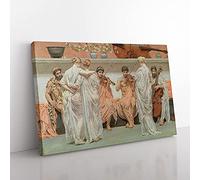 Big Box Art A Quartet by Lawrence Alma-Tadema Canvas Wall Art Print Ready to Hang Picture, 76 x 50 cm (30 x 20 Inch), Grey, Cream, Green
