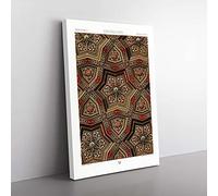 Big Box Art A Renaissance Pattern by Albert Racinet Canvas Wall Art Print Ready to Hang Picture, 76 x 50 cm (30 x 20 Inch), White, Cream, Green, Blue, Cream