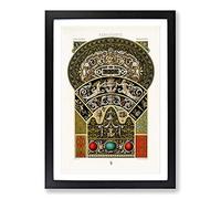 Big Box Art A Striking Renaissance Pattern by Albert Racinet Framed Wall Art Picture Print Ready to Hang, Black A2 (62 x 45 cm)