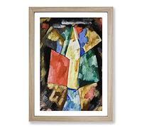 Big Box Art Abstraction Vol.2 by Marsden Hartley Framed Wall Art Picture Print Ready to Hang, Oak A2 (62 x 45 cm)