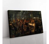 Big Box Art Adolph Menzel The Iron Rolling Mill Canvas Wall Art Print Ready to Hang Picture, 76 x 50 cm (30 x 20 Inch), Multi-Coloured