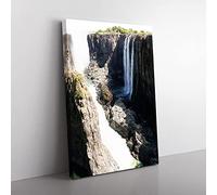 Big Box Art Africa Zambia Victoria Falls Waterfall Canvas Wall Art Print Ready to Hang Picture, 76 x 50 cm (30 x 20 Inch), Multi-Coloured