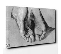 Big Box Art Albrecht Durer Feet of an Apostle Canvas Wall Art Print Ready to Hang Picture, 30 x 20 Inch (76 x 50 cm), Multi-Coloured