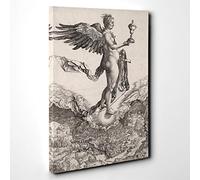 Big Box Art Albrecht Durer Nemesis Canvas Wall Art Print Ready to Hang Picture, 30 x 20 Inch (76 x 50 cm), Multi-Coloured