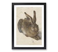 Big Box Art Albrecht Durer The Hare Framed Wall Art Picture Print Ready to Hang, Oak A2 (62 x 45 cm)