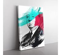 Big Box Art Alfred Hitchcock V2 Canvas Wall Art Print Ready to Hang Picture, 76 x 50 cm (30 x 20 Inch), Multi-Coloured