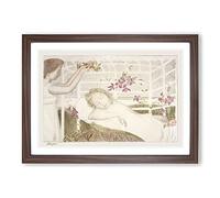 Big Box Art Allegory by Maurice Denis Framed Wall Art Picture Print Ready to Hang, Walnut A2 (62 x 45 cm)