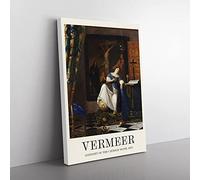 Big Box Art Allegory of The Catholic Faith Johannes Vermeer Canvas Wall Art Print Ready to Hang Picture, 76 x 50 cm (30 x 20 Inch), Exhibition