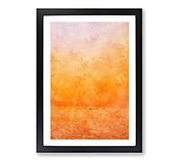 Big Box Art Alone on a Boat in Nigeria Painting Framed Wall Art Picture Print Ready to Hang, Black A2 (62 x 45 cm)