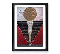 Big Box Art Altarpiece No.2 by Hilma Af Klint Framed Wall Art Picture Print Ready to Hang, Black A2 (62 x 45 cm)