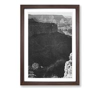 Big Box Art Ansel Adams Grand Canyon South Rim 2 Framed Wall Art Picture Print Ready to Hang, Walnut A2 (62 x 45 cm)