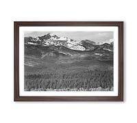 Big Box Art Ansel Adams Rocky Mountain National Park Colorado Framed Wall Art Picture Print Ready to Hang, Walnut A2 (62 x 45 cm)