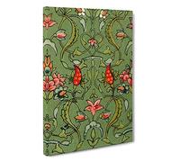 Big Box Art Antique Floral Illustration by Owen Jones Canvas Wall Art Framed Picture Print, 30 x 20 Inch (76 x 50 cm), Green, Brown, Red, Cream