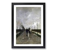 Big Box Art Anton Mauve A Dutch Road Framed Wall Art Picture Print Ready to Hang, Oak A2 (62 x 45 cm)