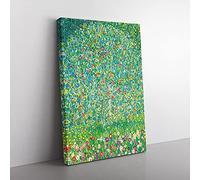 Big Box Art Apple Tree by Gustav Klimt Canvas Wall Art Print Ready to Hang Picture, 76 x 50 cm (30 x 20 Inch), Green, Green, Cream