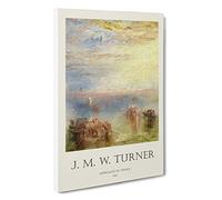 Big Box Art Approach to Venice Joseph-Mallord William Turner Canvas Wall Art Framed Picture Print, 30 x 20 Inch (76 x 50 cm), Exhibition