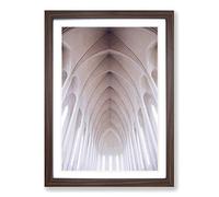 Big Box Art Architecture Church Ceiling Framed Wall Art Picture Print Ready to Hang, Walnut A2 (62 x 45 cm)