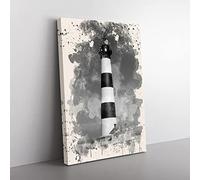 Big Box Art Architecture Lighthouse (6) French Cream Canvas Wall Art Print Ready to Hang Picture, 76 x 50 cm (30 x 20 Inch), Multi-Coloured