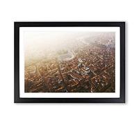 Big Box Art Arena Di Verona in Italy Framed Wall Art Picture Print Ready to Hang, Black A2 (62 x 45 cm)