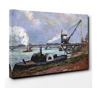 Big Box Art Armand Guillaumin La Seine in Paris Canvas Wall Art Print Ready to Hang Picture, 30 x 20 Inch (76 x 50 cm), Multi-Coloured