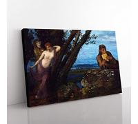 Big Box Art Arnold Bocklin Spring Evening Canvas Wall Art Print Ready to Hang Picture, 76 x 50 cm (30 x 20 Inch), Multi-Coloured