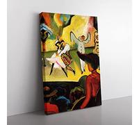 Big Box Art August Macke Russian Ballet Canvas Wall Art Print Ready to Hang Picture, 76 x 50 cm (30 x 20 Inch), Multi-Coloured