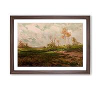 Big Box Art Autumn Shadows by Julian Onderdonk Framed Wall Art Picture Print Ready to Hang, Walnut A2 (62 x 45 cm)