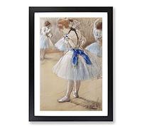 Big Box Art Ballet Ballerina Dancer by Edgar Degas Framed Wall Art Picture Print Ready to Hang, Black A2 (62 x 45 cm)