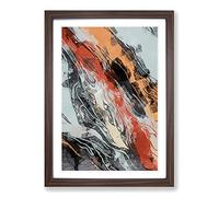 Big Box Art Believe The Truth in Abstract Framed Wall Art Picture Print Ready to Hang, Walnut A2 (62 x 45 cm)