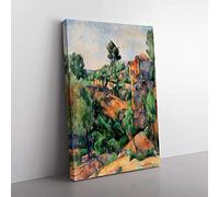 Big Box Art Bibemus Quarry by Paul Cezanne Canvas Wall Art Print Ready to Hang Picture, 76 x 50 cm (30 x 20 Inch), Grey, Green, Brown