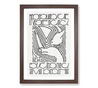 Big Box Art Bird Eating from The Hand by Reijer Stolk Framed Wall Art Picture Print Ready to Hang, Walnut A2 (62 x 45 cm)