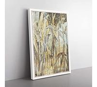 Big Box Art Bird in The Reeds by Theo Van Hoytema Canvas Wall Art Print Ready to Hang Picture, 76 x 50 cm (30 x 20 Inch), White, Gold, Brown