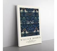 Big Box Art Birds Vol.3 William Morris Canvas Wall Art Print Ready to Hang Picture, 76 x 50 cm (30 x 20 Inch), Exhibition