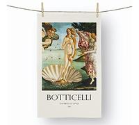 Big Box Art Birth Of Venus by Sandro botticelli - 100% Cotton (72 x 44 cm) Kitchen Tea Towel, Dish Cloth for Drying, Cleaning and Washing - Absorbent and Quick Drying