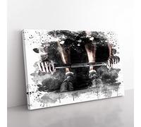 Big Box Art Body Building Fitness Weights 2 V3 Canvas Wall Art Print Ready to Hang Picture, 76 x 50 cm (30 x 20 Inch), Multi-Coloured