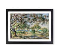 Big Box Art Bois De La Chaise by Pierre-Auguste Renoir Framed Wall Art Picture Print Ready to Hang, Black A2 (62 x 45 cm)