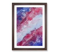 Big Box Art Bold Fortune in Abstract Framed Wall Art Picture Print Ready to Hang, Walnut A2 (62 x 45 cm)