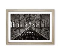 Big Box Art Brighton Synagogue (2) Framed Wall Art Picture Print Ready to Hang, Oak A2 (62 x 45 cm)