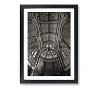 Big Box Art Brighton Synagogue Framed Wall Art Picture Print Ready to Hang, Oak A2 (62 x 45 cm)