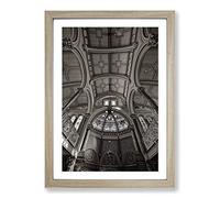 Big Box Art Brighton Synagogue Framed Wall Art Picture Print Ready to Hang, Oak A2 (62 x 45 cm)