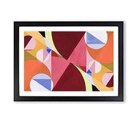 Big Box Art Broken by Perpendiculars by Joseph Schillinger Framed Wall Art Picture Print Ready to Hang, Black A2 (62 x 45 cm)