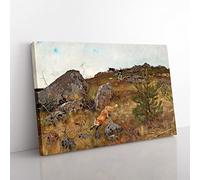 Big Box Art Bruno Liljefors The Fox Hunt Canvas Wall Art Print Ready to Hang Picture, 76 x 50 cm (30 x 20 Inch), Multi-Coloured