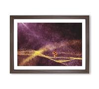 Big Box Art Butterfly Vol.1 Painting Framed Wall Art Picture Print Ready to Hang, Walnut A2 (62 x 45 cm)
