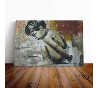 Big Box Art Canvas Print Berlin Germany Wall Art Graffiti (2) | Mounted & Stretched Box Frame Picture | Home Decor for Kitchen, Living Room, Bedroom, Hallway, Multi-Colour, 30x20 Inch