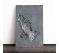 Big Box Art Canvas Print Wall Art Albrecht Durer Praying Hands | Mounted and Stretched Box Frame Picture | Home Decor for Kitchen, Living, Dining Room, Bedroom, Hallway, Multi-Colour, 30x20 Inch