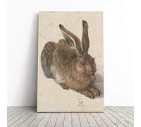 Big Box Art Canvas Print Wall Art Albrecht Durer The Hare | Mounted and Stretched Box Frame Picture | Home Decor for Kitchen, Living, Dining Room, Bedroom, Hallway, Multi-Colour, 30x20 Inch