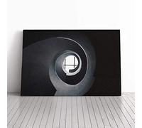 Big Box Art Canvas Print Wall Art Architecture 3 | Mounted and Stretched Box Frame Picture | Home Decor for Kitchen, Living, Dining Room, Bedroom, Hallway, Multi-Colour, 20x14 Inch